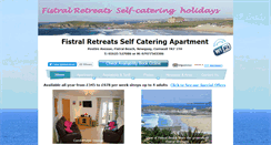 Desktop Screenshot of fistralretreats.co.uk